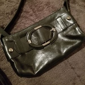 Kenneth Cole black leather purse